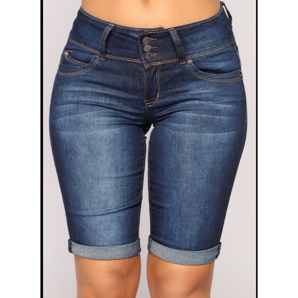 Fashionnova Bermuda Jean Shorts